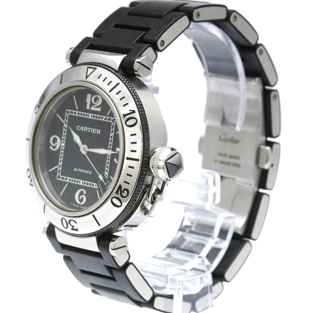 Cartier Pasha Seatimer Automatic Stainless Steel and Rubber 40